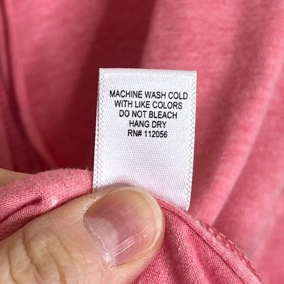 🆕 Zenana Outfitters Katelyn Raw Edge Short Sleeve Pink Top Button Front Medium - Picture 10 of 11